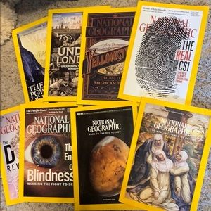 8 issues National Geographic 2016 magazines
